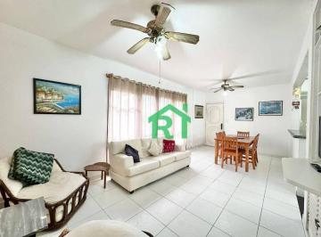 Sala · Apartamento beira mar, 4 dormitórios (2 suítes), 1 vaga, lazer, Pitangueiras, Guarujá/SP.