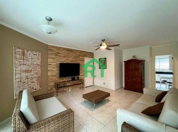 Sala · Apartamento com 3 Dormitórios (1 Suíte), 2 Vagas, Área de Lazer, Pitangueiras, Guarujá/SP