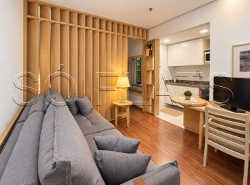 Apartamento · 27m² · 1 Quarto · 1 Vaga · Oportunidade de studio mobiliado de 27m² com vaga no Mercure Nações Unidas perto da Berrini