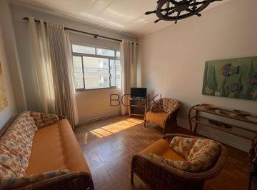 Sala de estar · Apartamento com 77m² mobiliado à venda no Guarujá