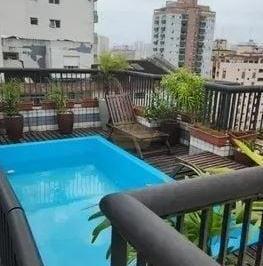 Apartamento · 353m² · 5 Quartos · 2 Vagas · Cobertura Duplex Lazer Privativo - Aparecida - Santos/SP