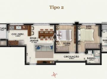 Apartamento · 67m² · 1 Vaga · APARTAMENTO DOIS DORMITÓRIOS, SENDO UMA SUÍTE | FRATELLO | BAIRRO SÃO CRISTOVÃO - PASSO FUNDO/RS