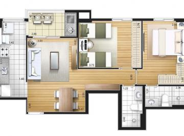 Apartamento · 65m² · 2 Quartos · 1 Vaga · Apartamento à venda, 2 quartos, 1 suíte, 1 vaga, Fundação - São Caetano do Sul/SP