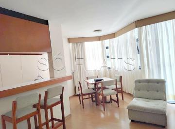 Apartamento · 56m² · 1 Quarto · 1 Vaga · Flat Baden Baden para venda mobiliado com 56m², 01 dormitório e 01 vaga de garagem