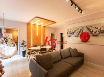 a84e22ce762b1344f4206d00eeed92e10ae1204b · Apartamento à venda, 135 m² por R$ 1.700.000,00 - Embaré - Santos/SP