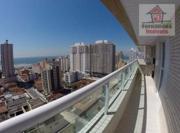 Décimo Primeiro Andar · Apartamento novo vista mar  com 3 dormitórios à venda, 101 m² por R$ 630.000 - Ocian - Praia Grande/