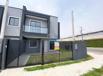 Foto 01 · Sobrados com três quartos à venda no Bairro Xaxim, próximo à BR-116 (Linha Verde) e ao Max Atacadist