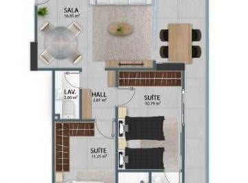Photo 1 · Apartamento com 2 dormitórios à venda, 103 m² por R$ 1.809.309,56 - Vila Guilher