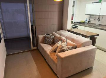 Sala · Apartamento com 1 dormitório à venda, 45 m² por R$ 750.000,00 - Brooklin Paulista - São Paulo/SP