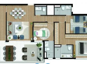 Apartamento · 109m² · 3 Quartos · Apartamento com 3 quartos à venda em Mirandópolis - SP