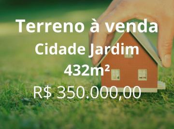Terreno · 432m² · Terreno à venda, 432 m² por R$ 400.000,00 - Cidade Jardim - Uberlândia/MG