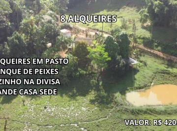 Rural de 2 quartos, Sete Barras · SITIO COM 8 ALQUEIRES SENDO 3 EM PASTO COM PISCINA E RIOZINHO DENTRO NA DIVISA