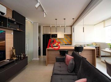 55d3f1ef92b2c7da31e2aef9c57e173770a34bb2 · Apartamento à venda, 72 m² por R$ 1.150.000,00 - Gonzaga - Santos/SP