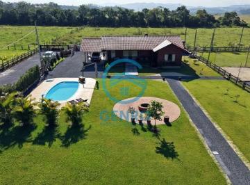 Rural · 1920m² · 2 Quartos · 1 Vaga · Chácara com Piscina em Condomínio Rural e Terreno de 1.920m² à venda em Canelinha/SC