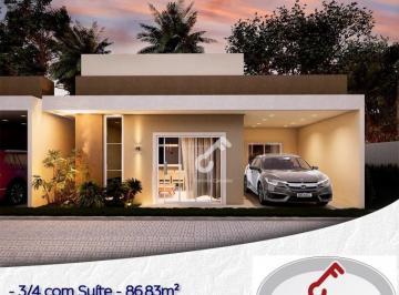 Foto-0 · ABRANTES, Estrada do Coco. Casas NOVAS térreas com área total de 126m² a 139m², condomínio com infra