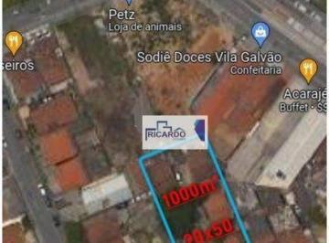 6bc67e6a974861295ffa746a0de88bff5dc96118 · Terreno à venda, 1000 m² por R$ 3.000.000,00 - Vila Galvão - Guarulhos/SP