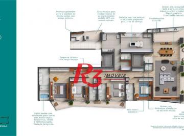 a222adfdf8124f9dd1dabf2c28a40b8af75d3b88 · Apartamento à venda, 315 m² por R$ 5.470.000,00 - Gonzaga - Santos/SP