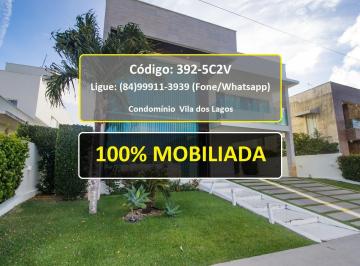 Casa de 5 quartos, Natal · 392-5C2V - Ótima casa DUPLEX no Condomínio VILA DOS LAGOS, 5 quartos (3 suítes)