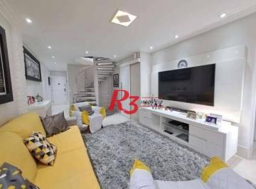 ad82d907980808746db0f44cea77cc937cf80a40 · Apartamento Triplex à venda, 111 m² por R$ 810.000,00 - Estuário - Santos/SP
