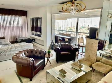 Sala de TV e Estar · ** Premium Anália Franco - OPORTUNIDADE - Maravilhosa cobertura duplex c/ ampla varanda gourmet c/ c