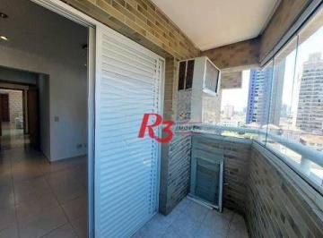 33371cae6f3ba581c23e4fc251619f3a02357e71 · Apartamento com 2 dormitórios para alugar, 100 m² por R$ 5.300,02/mês - Embaré - Santos/SP