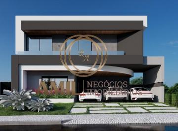 Foto 01 · Sobrado de altíssimo padrão em construção / 05 dormitórios com suite / Condomínio Residencial Jaguar