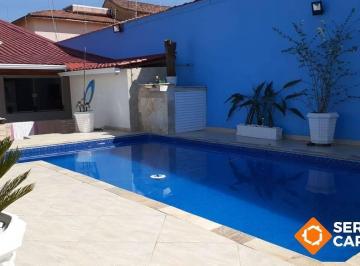Casa · 220m² · 3 Quartos · CASA AMPLA MOBILIADA COM VARANDA E ÁREA DE LAZER TOP 500M MAR ITANHAÉM SP