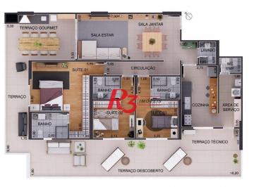 751f9a6a81409974d36dbf2a093227e2b75a5b61 · Apartamento Garden à venda, 170 m² por R$ 2.813.000,00 - Aparecida - Santos/SP