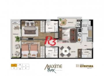 6109d8e9305822a6b94ebf632a5976b315e68b47 · Apartamento à venda, 76 m² por R$ 1.067.580,00 - Ponta da Praia - Santos/SP