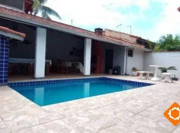 Casa · 180m² · 3 Quartos · 4 Vagas · CASA COM PISCINA APENAS 200M DO MAR! 2 QUARTOS + EDÍCULA ITANHAEM/SP