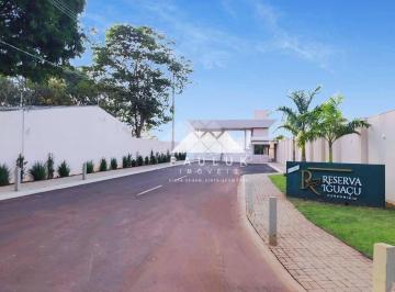 54947a2c56509c65051e61f6d7bf5384edab7d75 · Terreno à venda, 663 m² por R$ 450.000,00 - Condomínio Residencial Reserva Iguaçu - Foz do Iguaçu/PR