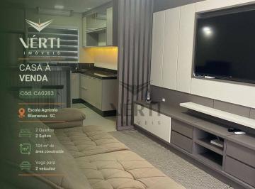 456882978aea3a95e5f12e6215a164d6dbbc3943 · Casa com 2 dormitórios à venda, 104 m² por R$ 540.000,00 - Escola Agrícola - Blumenau/SC