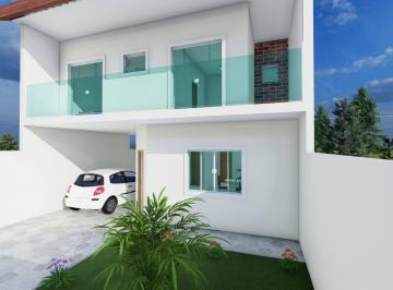 Casa · 120m² · 3 Quartos · 2 Vagas · Sobrado Novo no Uberaba - 110 m²- R$735 mil