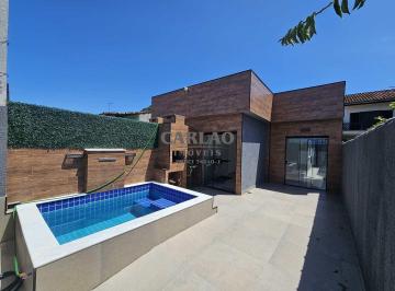 Casa · 63m² · 2 Quartos · 2 Vagas · Casa com 2 dorms, Balneário Itaóca, Mongaguá - R$ 419 mil, Cod: 355191