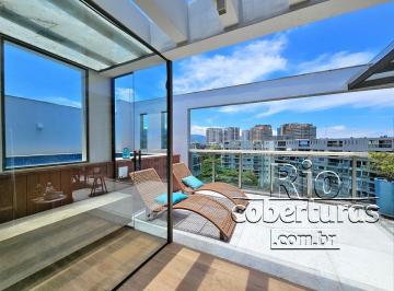 Apartamento de 1 quarto, Rio de Janeiro · Cobertura à venda no Alfa Barra. Av. Lucio Costa. Barra. Reformada. Vista mar.