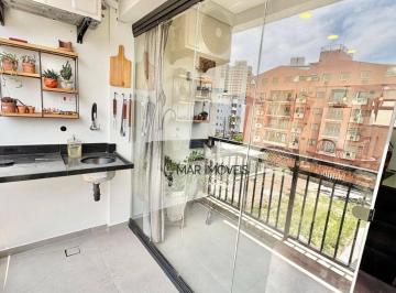 501d5d0a276f21ad81381977dbfaca75425cbe82 · Apartamento com 2 dormitórios à venda, 65 m² por R$ 630.000,00 - Praia do Tombo - Guarujá/SP