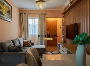 Sala · Apartamento com 2 dormitórios à venda, 65 m² por R$ 590.000,00 - Nova Gerti - São Caetano do Sul/SP