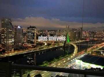 Apartamento · 35m² · 1 Quarto · 1 Vaga · STUDIO MOBILIADO REAL PARK, VISTA LIVRE, ANDAR ALTO, 1 VAGA