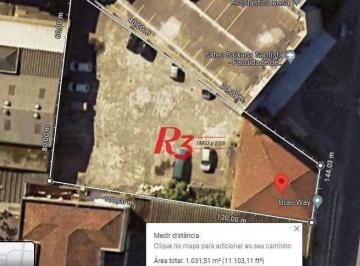 949f62f16aa1b0d311bba0c0a62946d843367220 · Terreno para alugar, 1030 m² por R$ 25.000,00/mês - Centro - Santos/SP
