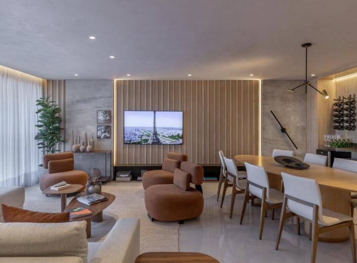 Sala de estar · Apartamento Sudoeste Quadra 500 - Parque Itamaraty