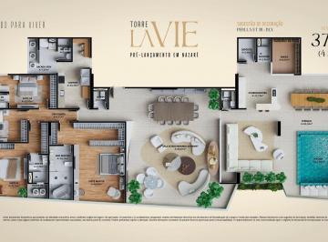 Apartamento · 188m² · 4 Quartos · 4 Vagas · TORRE LA VIE - Lavie - Leal Moreira, rua João Balbi, Nazaré, 4 suítes