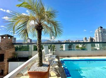 Apartamento · 212m² · 3 Quartos · 2 Vagas · Cobertura à venda no Ponta da Praia em Santos.