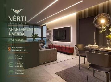 dbbbedcb146a35c31a42f98216f259afdd47a730 · Apartamento com 2 dormitórios à venda, 89 m² - Vila Formosa - Blumenau/SC