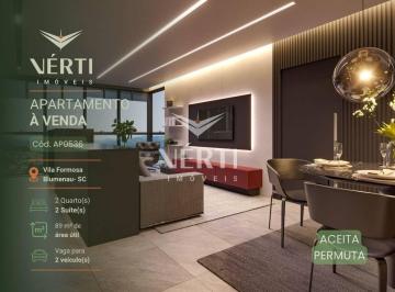 168c7a231b07ec96e046d78f5d640bfc83a41289 · Apartamento com 2 dormitórios à venda, 89 m²  - Vila Formosa - Blumenau/SC
