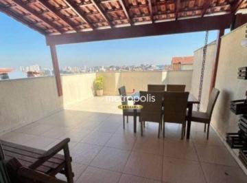 Terraço Gourmet · Apartamento Duplex com 2 dormitórios à venda, 100 m² por R$ 514.000,00 - Vila Camilópolis - Santo An