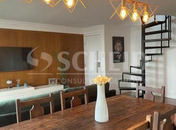 Apartamento · 144m² · 2 Quartos · 2 Vagas · Cobertura Duplex 144m², 2 dormitórios, 1 suíte, living amplo, lavabo, espaço gourmet, hidromassem!