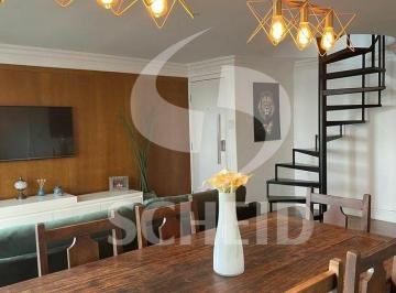 Apartamento · 144m² · 2 Quartos · 2 Vagas · Cobertura Duplex 144m², 2 dormitórios, 1 suíte, living amplo, lavabo, espaço gourmet, hidromassem!