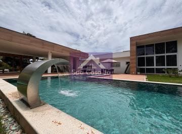 Casa · 550m² · 6 Quartos · 6 Vagas · Mansão moderna terrea 6 suites a venda no Encontro das Águas