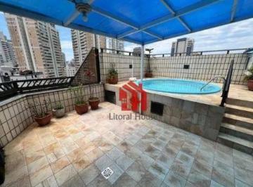 8e1682088e6eeaf2606f3e5abf5c6b85ea1c1415 · Cobertura com 4 dormitórios para alugar, 265 m² por R$ 16.375,00/mês - Campo Grande - Santos/SP