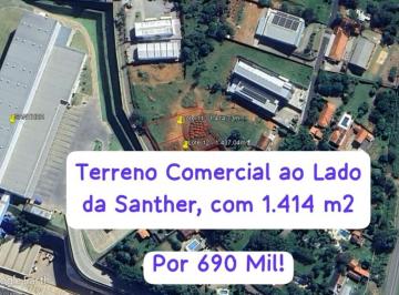 Comercial , Bragança Paulista · Terreno Comercial ao lado da Santher com 1414 m2 (Rod Brag/Socorro), Curitibanos 